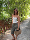 Muda bandeau top - White
