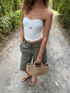 Muda bandeau top - White