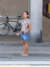 Linda bermuda shorts - Blue denim