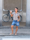 Linda bermuda shorts - Blue denim