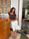 Cilena bermuda shorts - White