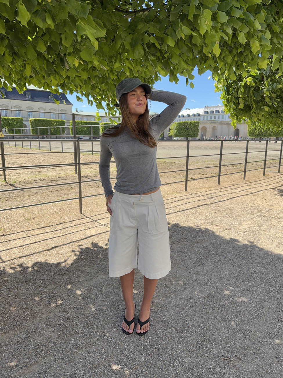 Cassidy bermuda shorts - White