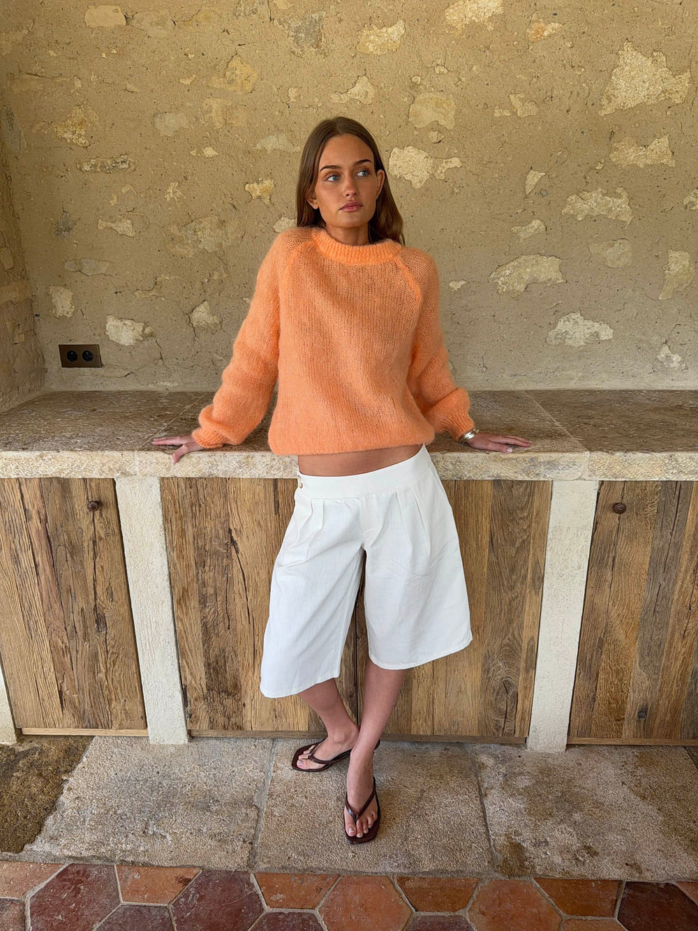 Thaliana bermudashorts  - White