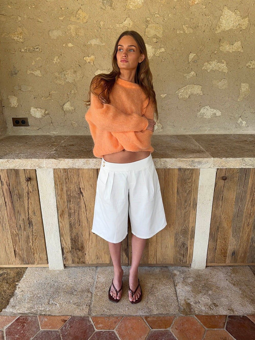 Thaliana bermudashorts  - White