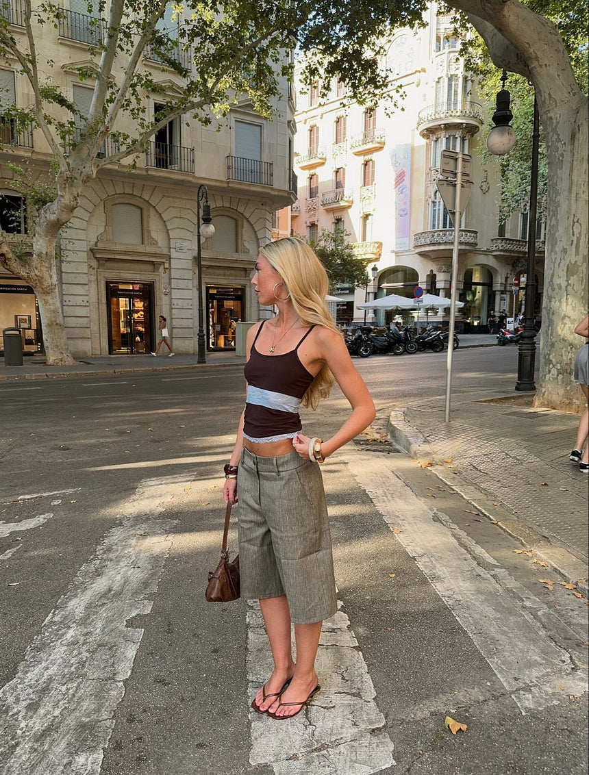 Nayaly bermuda shorts – Khaki