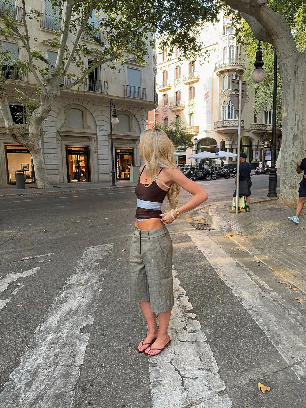 Nayaly bermuda shorts – Khaki