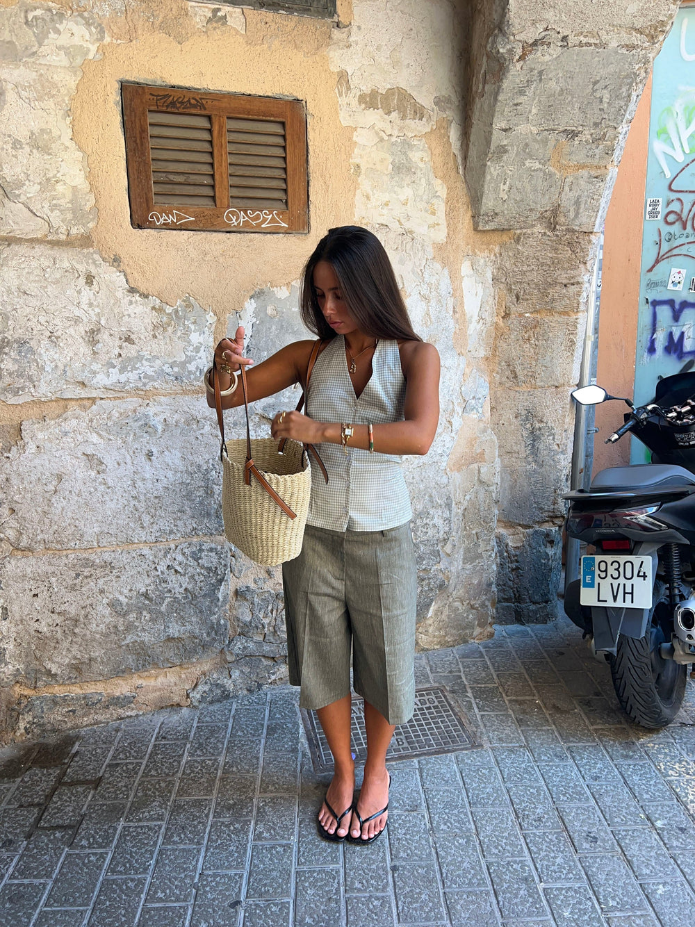 Nayaly bermuda shorts – Khaki
