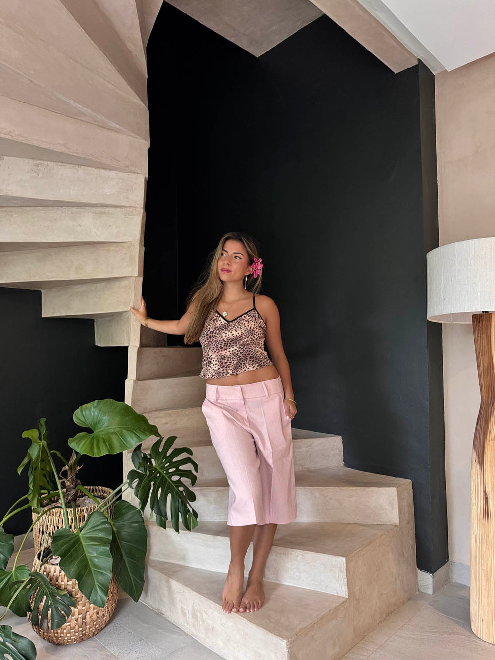 Nayaly bermuda shorts - Pink