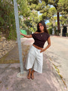 Inga bermuda shorts - White