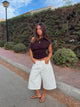 Inga bermuda shorts - White