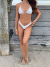 Margrethe bikini with lace - White
