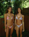 Ellie bikini with leopard print and flowers - Multicolored