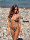Zelua bikini with tiger print - Orange/black