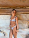 Samzara bikini with zigzag-pattern - Light purple
