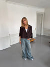 Carolyn cropped blazer - Brown