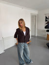 Carolyn cropped blazer - Brown