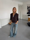 Carolyn cropped blazer - Brown