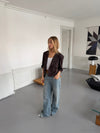 Carolyn cropped blazer - Brown