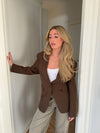 Myna fitted blazer - Brown