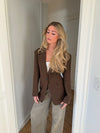 Myna fitted blazer - Brown