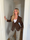 Myna fitted blazer - Brown