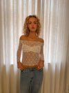 Inez lace blouse - White