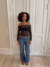 Inez lace blouse - Black