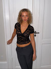 Bernadette lace top - Black