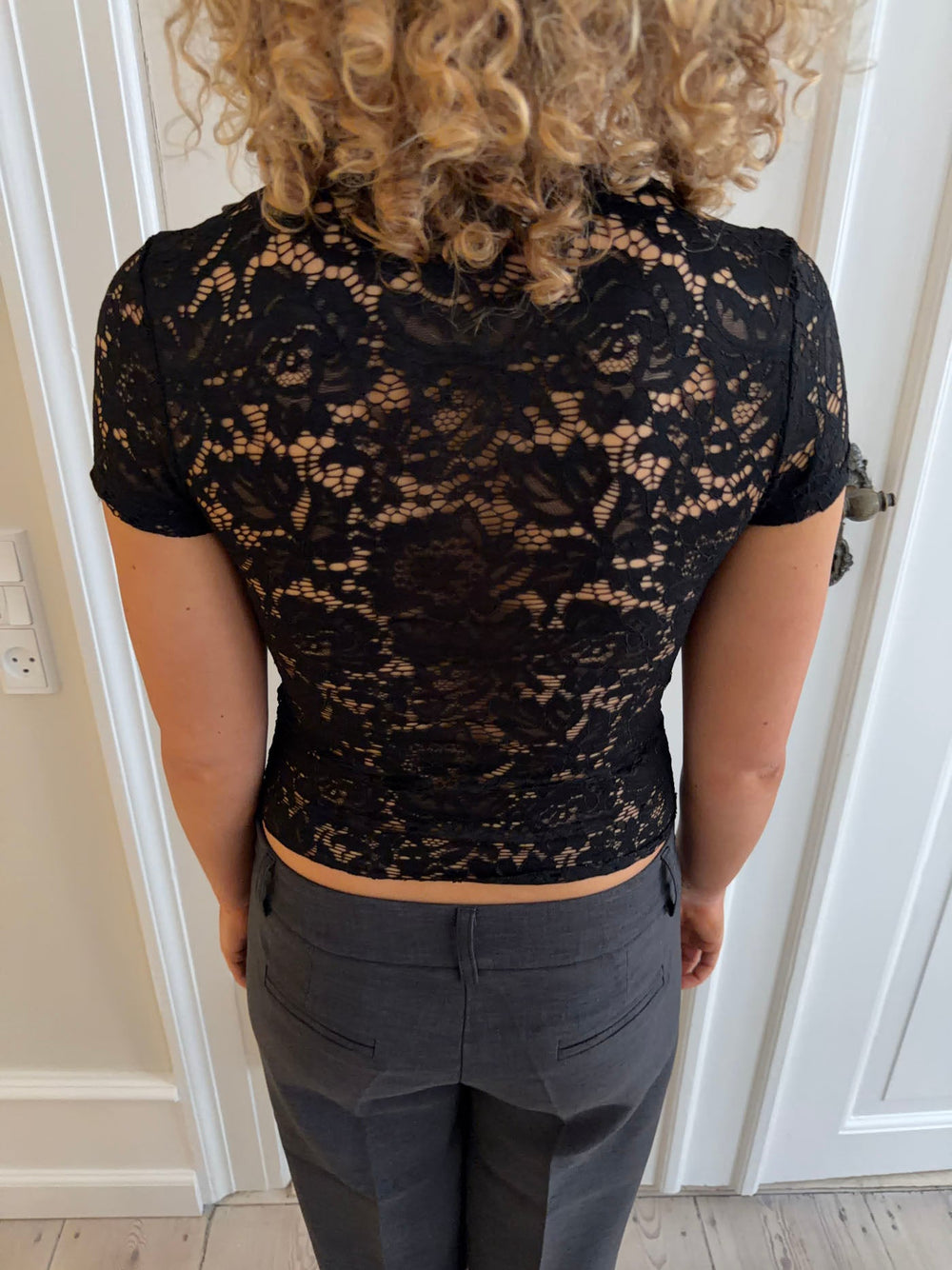 Bernadette lace top - Black