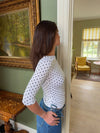 Deva blouse with polkadots - White/Black