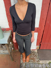 Penny blouse with 3/4 sleeves - Black