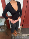 Penny blouse with 3/4 sleeves - Black