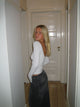 Lila blouse with open back - Grey