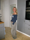 "Boston" off-shoulder blouse - Blue