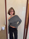 Ukana blouse with buttons - Khaki