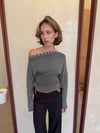 Ukana blouse with buttons - Khaki