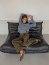 Lura striped blouse - Blue/brown