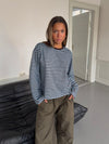 Lura striped blouse - Blue/brown