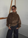 Bruno corduroy bomber jacket – Brown