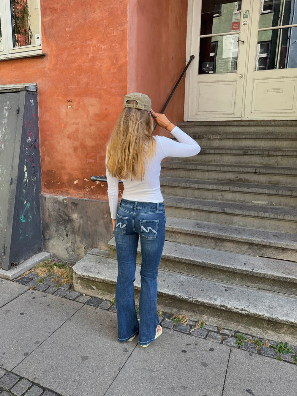 Bobby bootcut jeans - Blue denim