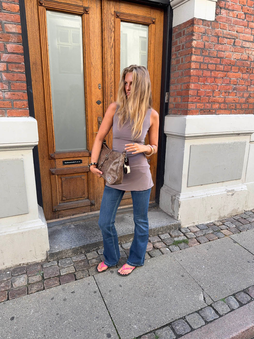 Bobby bootcut jeans - Blue denim