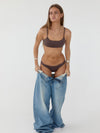 Smooth bralette - Brown