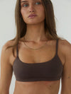 Smooth bralette - Brown