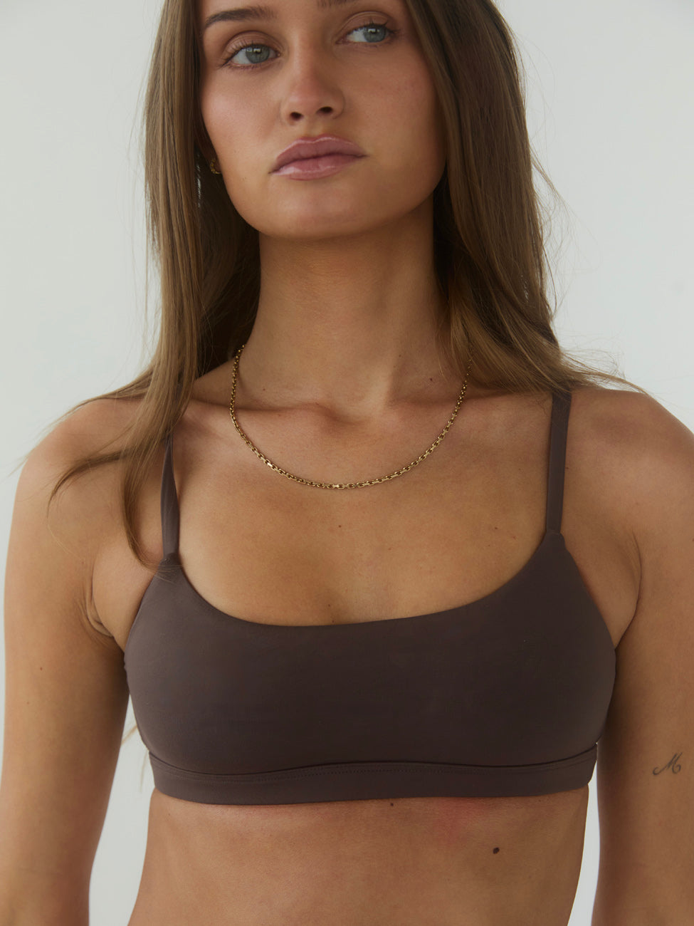 Smooth bralette - Brown