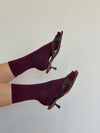 Bridget sandal heels - Dark brown/Cognac
