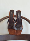 Bridget sandal heels - Dark brown/Cognac