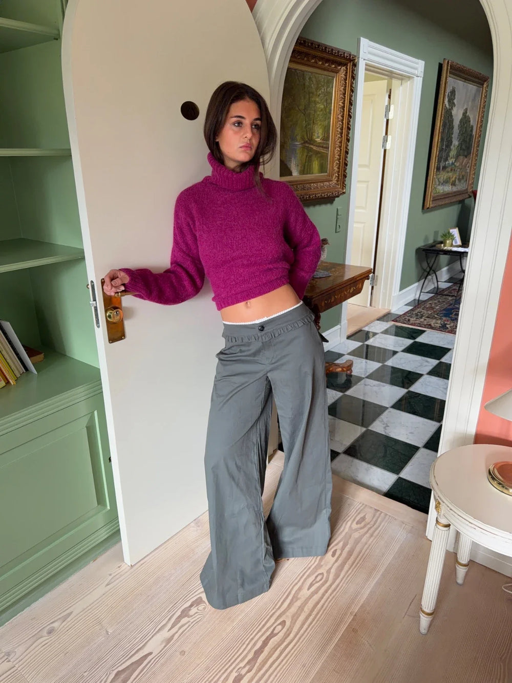 Asta trousers with details - Grey