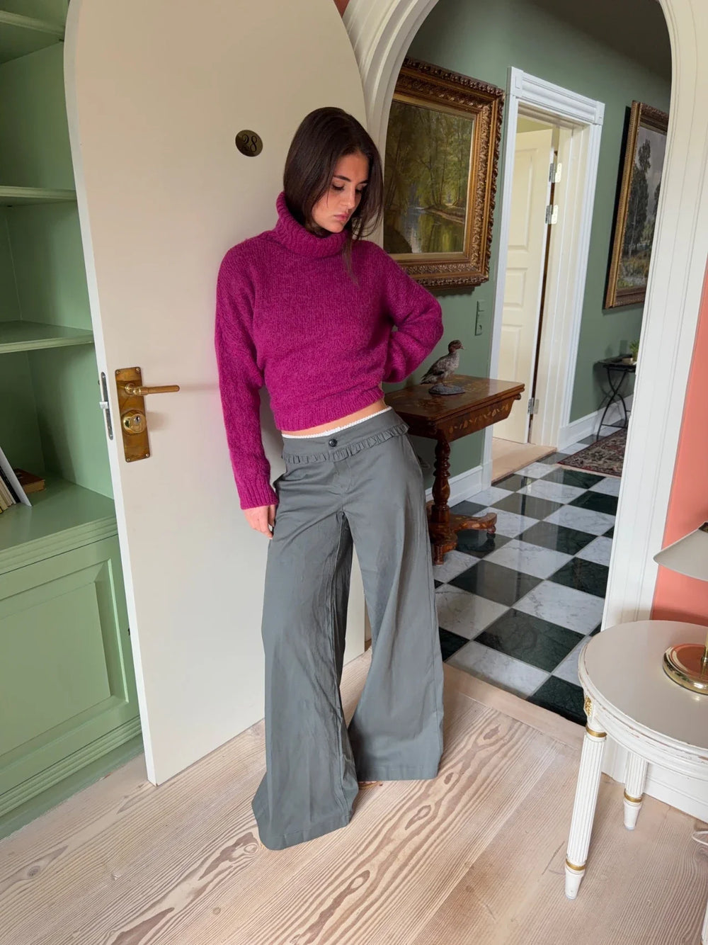 Asta trousers with details - Grey