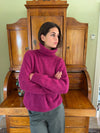 Idun knit sweater with turtleneck - Purple