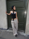 Viliama pants - Beige/brown